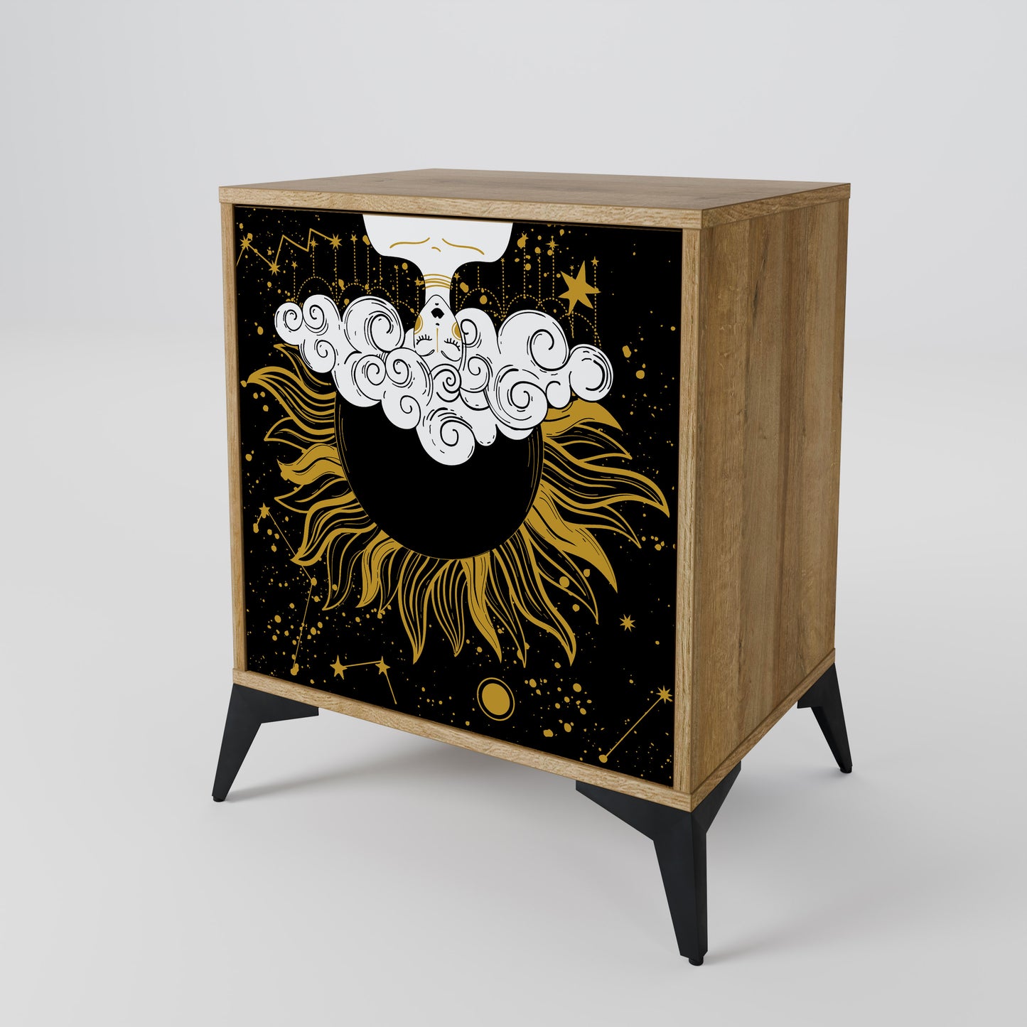 STELLAR CONSTELLATIONS 1-Door Sideboard in Oak Effect