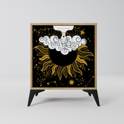 STELLAR CONSTELLATIONS 1-Door Sideboard in Oak Effect