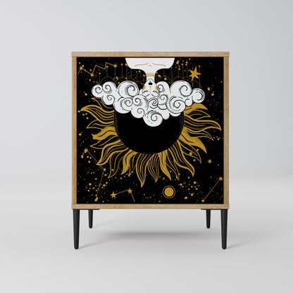 STELLAR CONSTELLATIONS 1-Door Sideboard in Oak Effect
