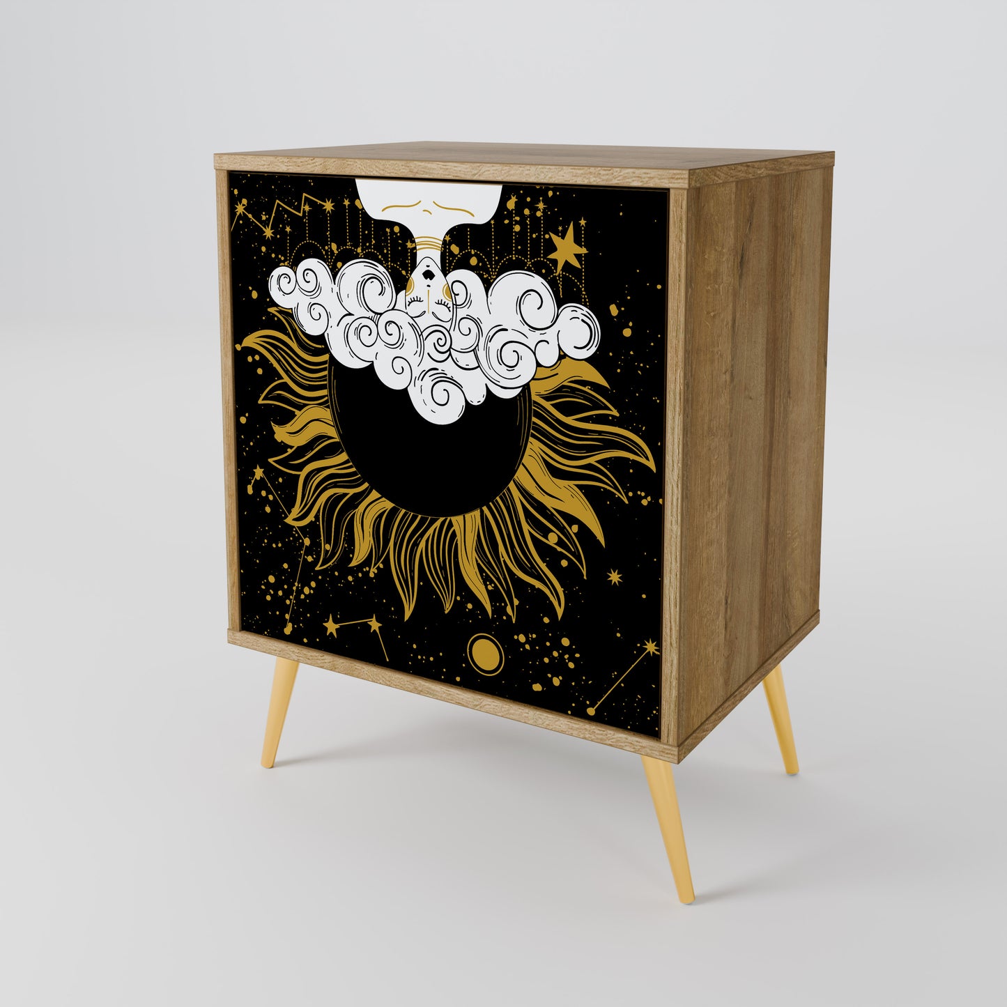 STELLAR CONSTELLATIONS 1-Door Sideboard in Oak Effect