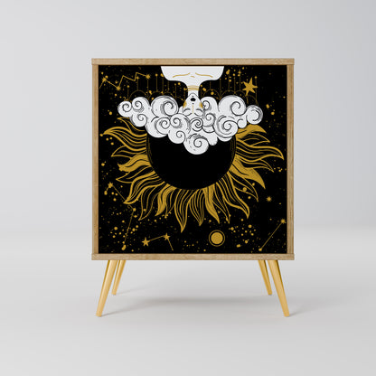 STELLAR CONSTELLATIONS 1-Door Sideboard in Oak Effect