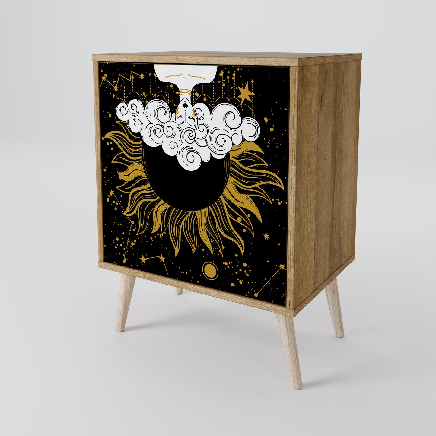 STELLAR CONSTELLATIONS 1-Door Sideboard in Oak Effect