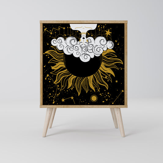 STELLAR CONSTELLATIONS 1-Door Sideboard in Oak Effect