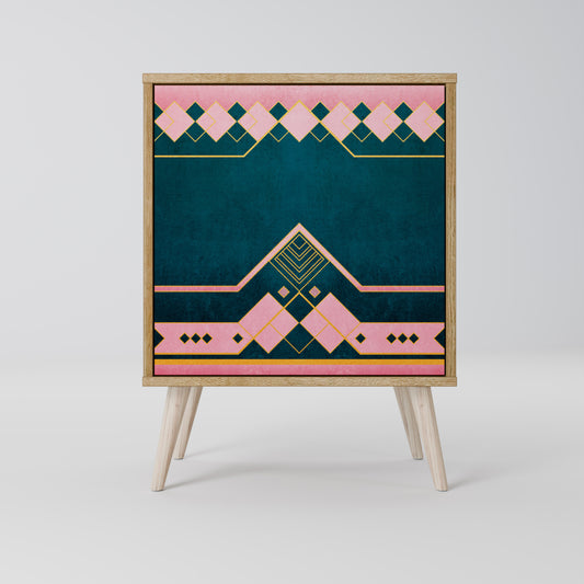 Credenza ROYAL COMPOSITION a 1 anta effetto rovere