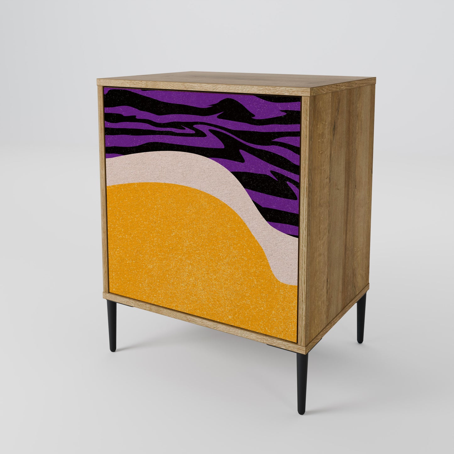 Credenza INDEPENDENT BORDER a 1 anta effetto rovere