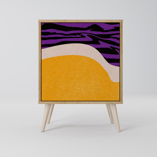 Credenza INDEPENDENT BORDER a 1 anta effetto rovere