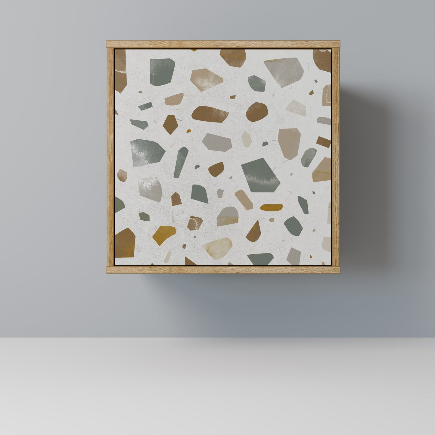 PIECES OF TOMORROW Madia a 1 anta effetto rovere