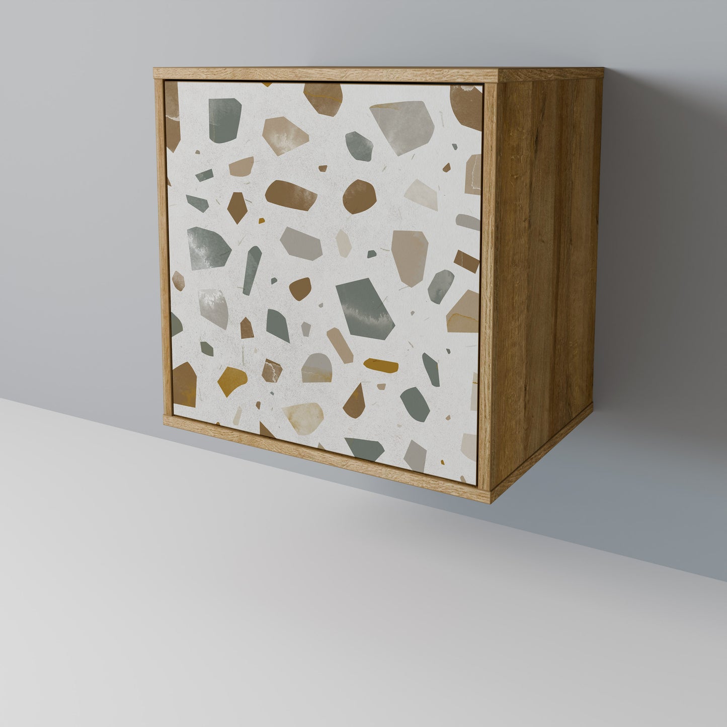 PIECES OF TOMORROW Madia a 1 anta effetto rovere