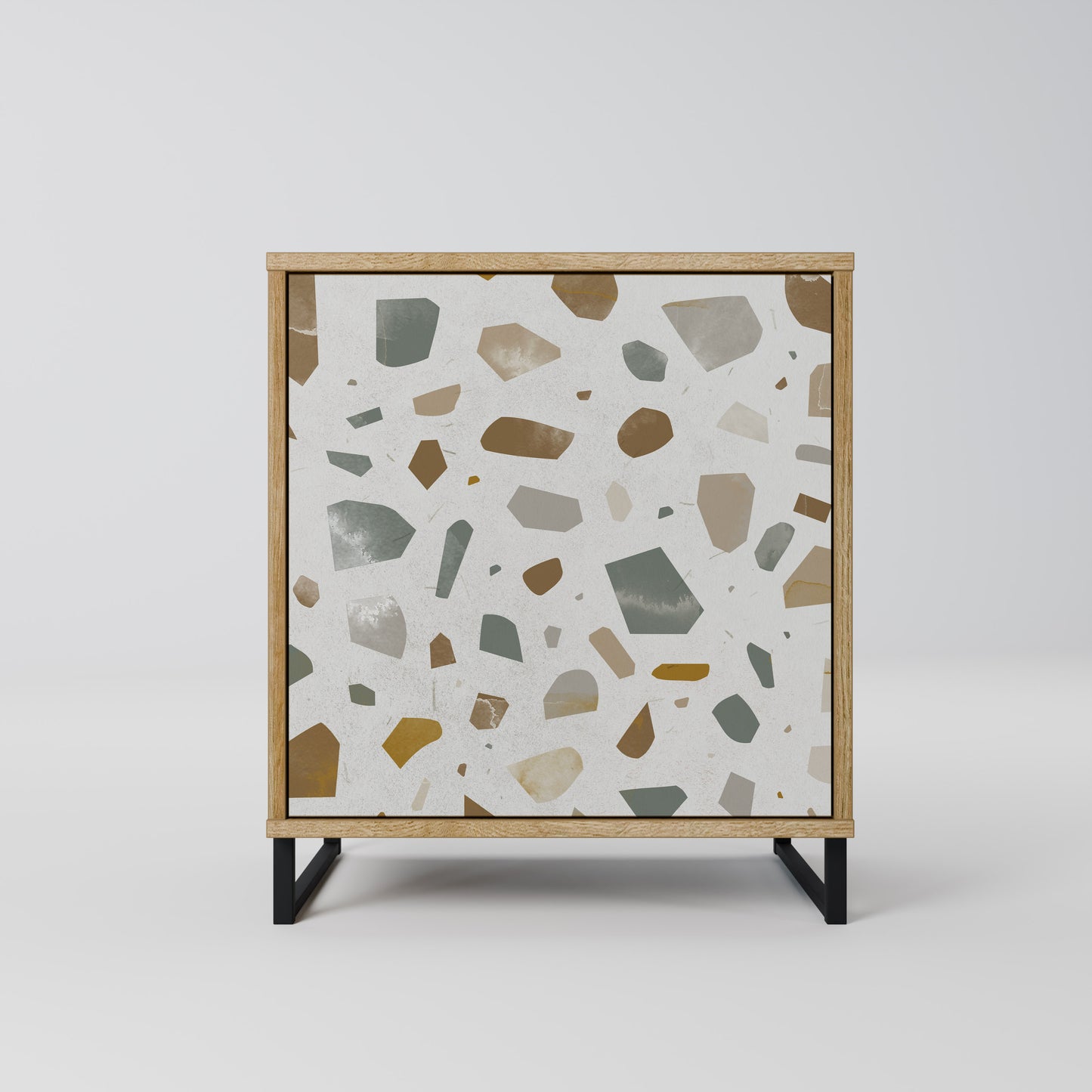 PIECES OF TOMORROW Madia a 1 anta effetto rovere