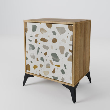 PIECES OF TOMORROW Madia a 1 anta effetto rovere