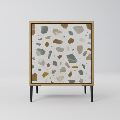 PIECES OF TOMORROW Madia a 1 anta effetto rovere