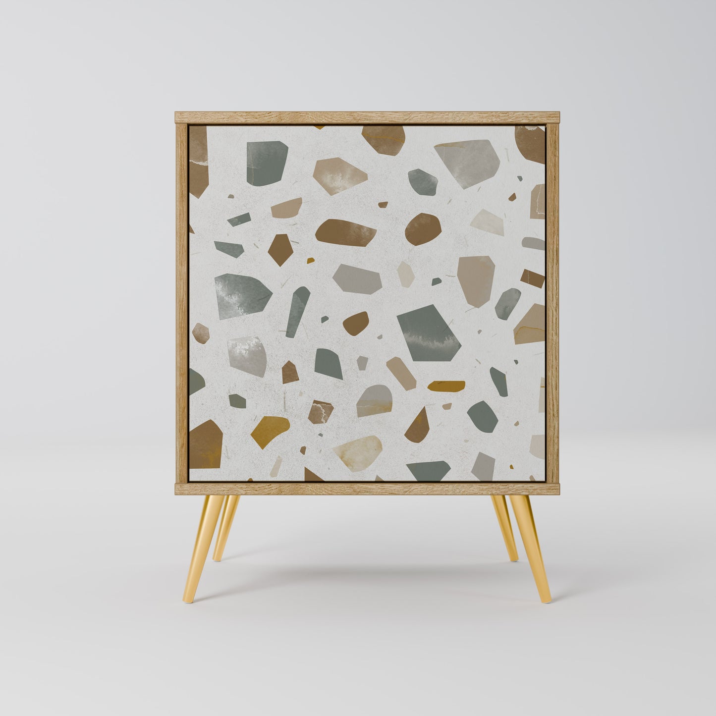 PIECES OF TOMORROW Madia a 1 anta effetto rovere