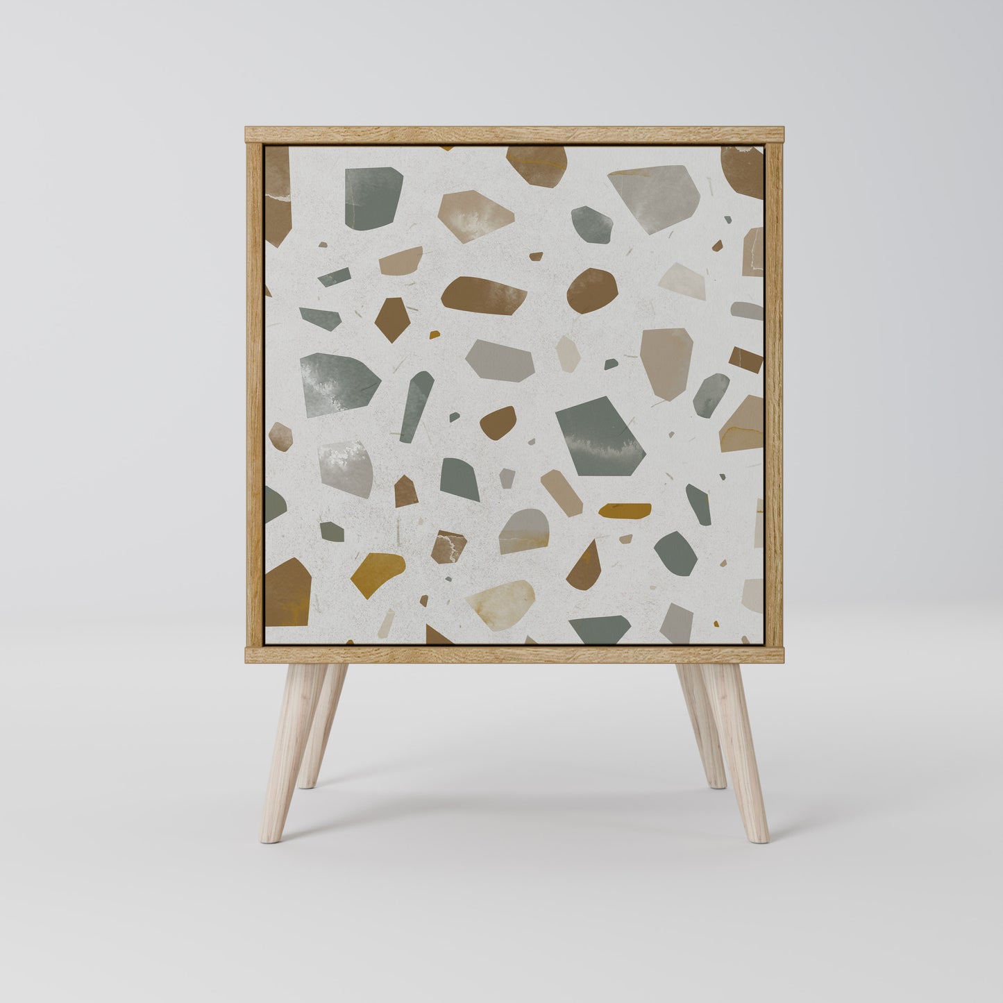 PIECES OF TOMORROW Madia a 1 anta effetto rovere