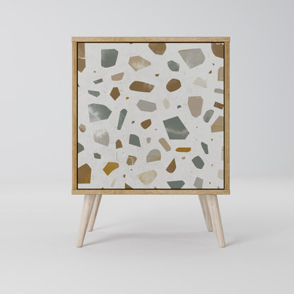 PIECES OF TOMORROW Madia a 1 anta effetto rovere