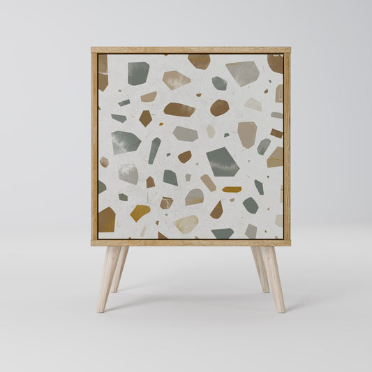 Credenza a 1 anta PIECES OF TOMORROW in effetto rovere