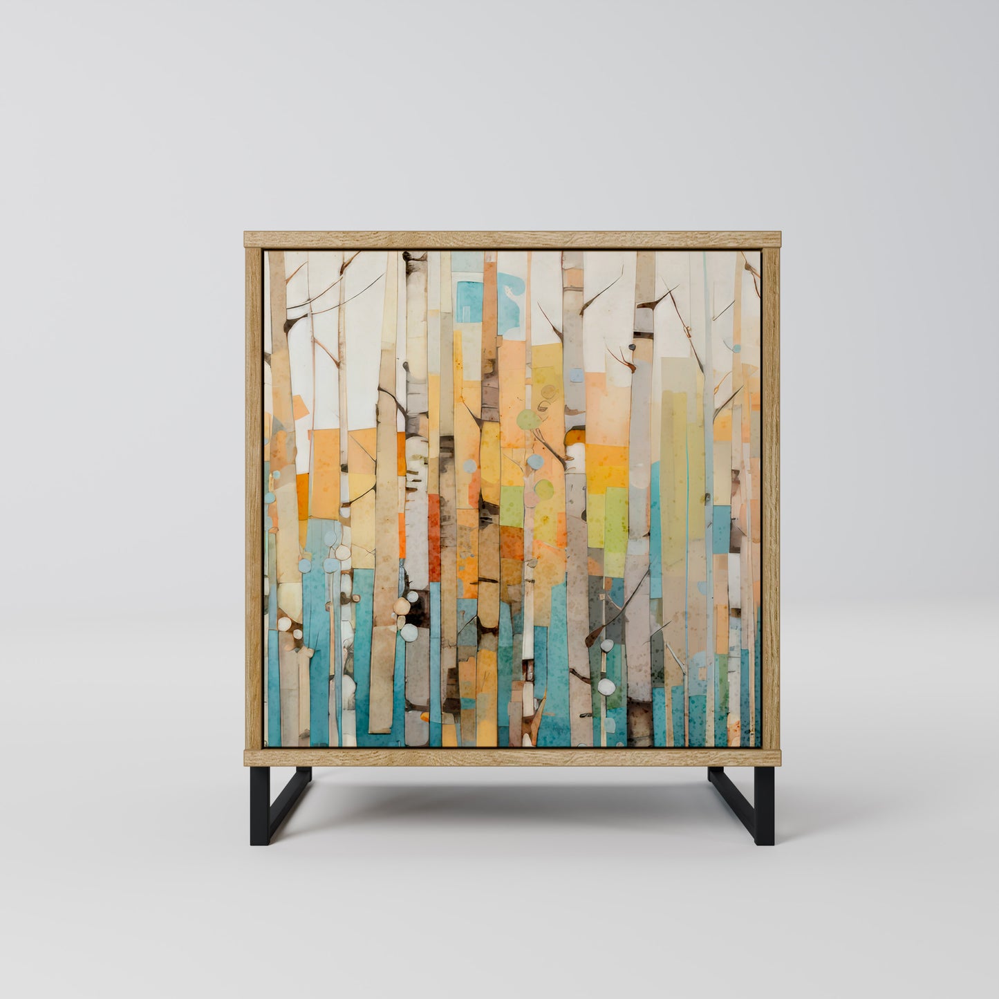 BIRCH KALEIDOSCOPE 1-Door Sideboard in Oak Effect