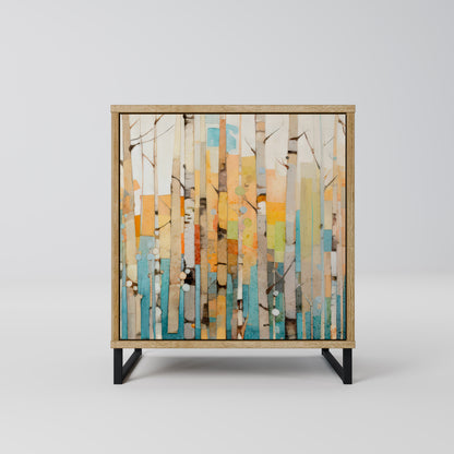 BIRCH KALEIDOSCOPE 1-Door Sideboard in Oak Effect