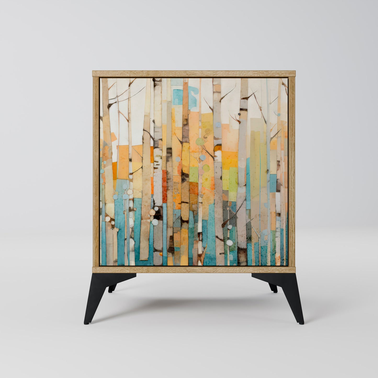 BIRCH KALEIDOSCOPE 1-Door Sideboard in Oak Effect