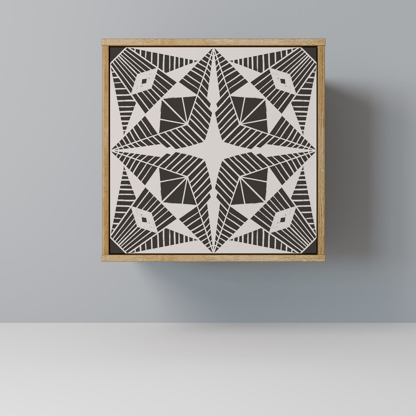 MONOCHROME NEXUS Madia a 1 anta effetto rovere