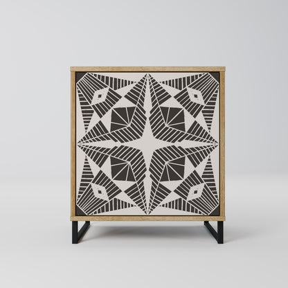 MONOCHROME NEXUS Madia a 1 anta effetto rovere