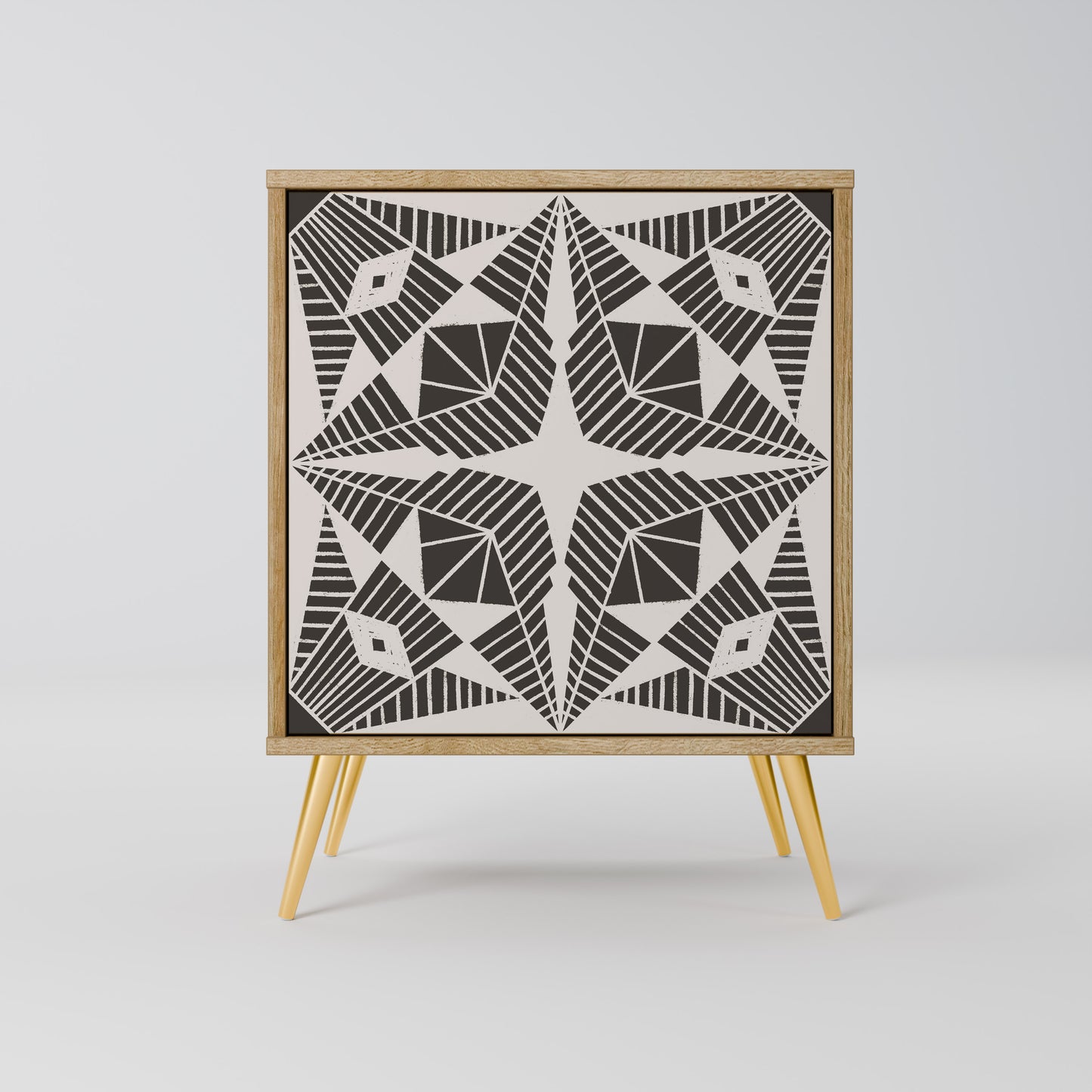 MONOCHROME NEXUS Madia a 1 anta effetto rovere