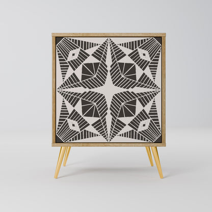 MONOCHROME NEXUS Madia a 1 anta effetto rovere