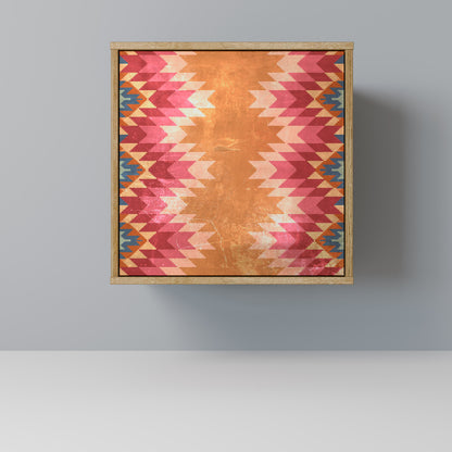 Credenza INDIAN FOLK a 1 anta effetto rovere