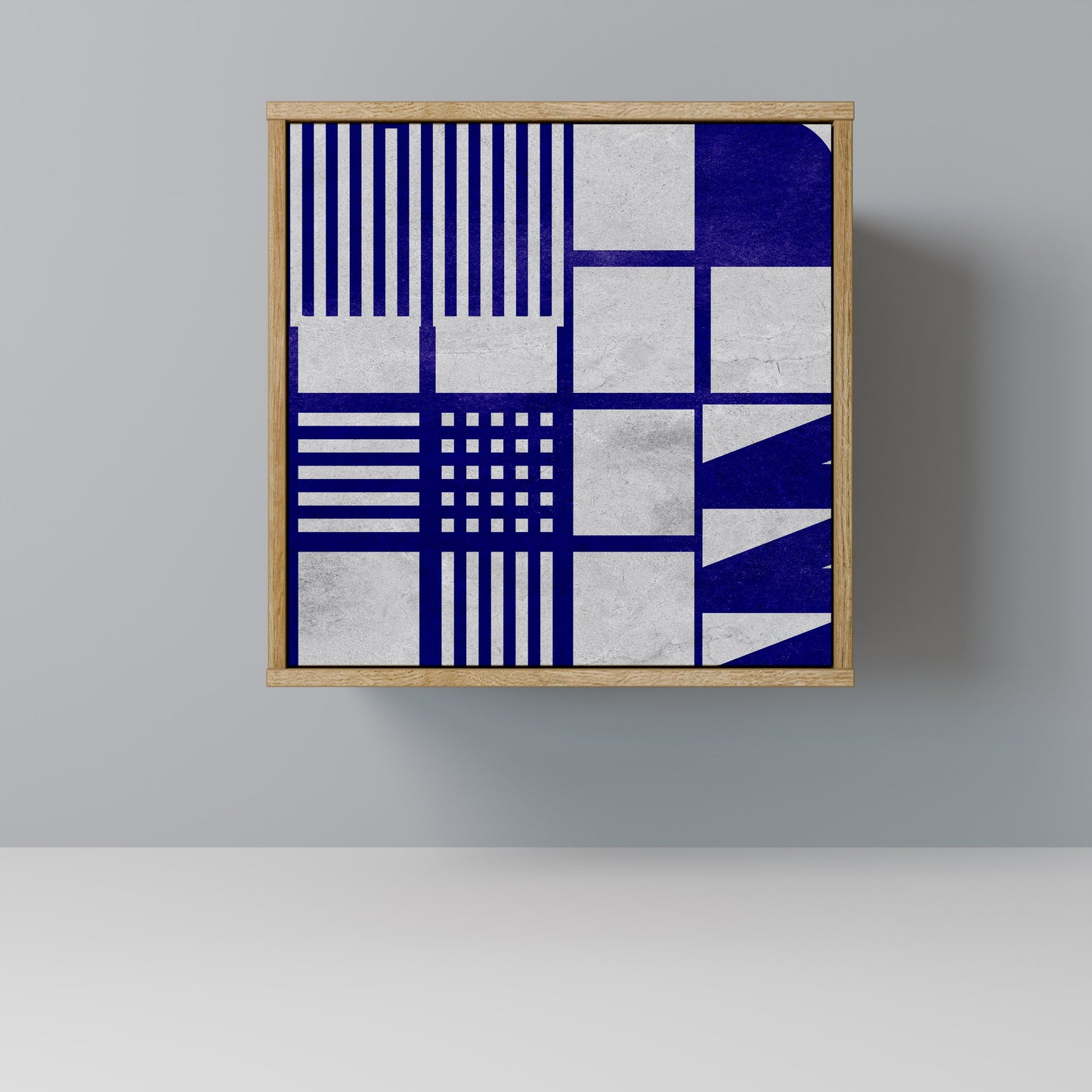 Credenza a 1 anta THE RIGHT PLACES effetto rovere