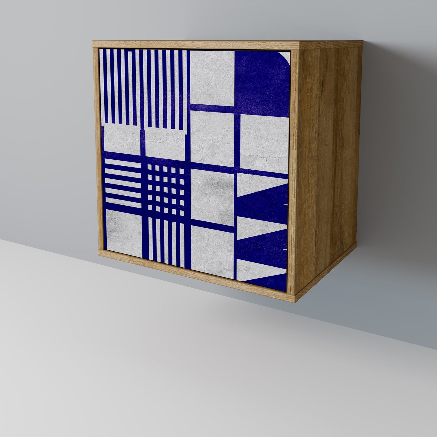 Credenza a 1 anta THE RIGHT PLACES effetto rovere