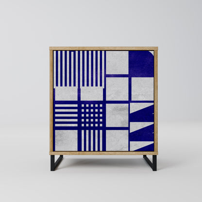 Credenza a 1 anta THE RIGHT PLACES effetto rovere