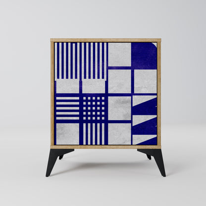 Credenza a 1 anta THE RIGHT PLACES effetto rovere