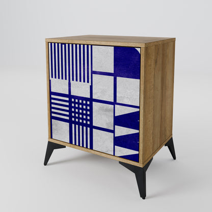 Credenza a 1 anta THE RIGHT PLACES effetto rovere