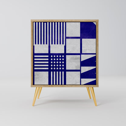 Credenza a 1 anta THE RIGHT PLACES effetto rovere