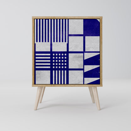 Credenza a 1 anta THE RIGHT PLACES effetto rovere