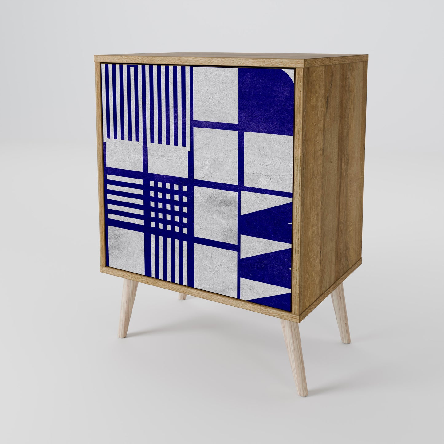 Credenza a 1 anta THE RIGHT PLACES effetto rovere