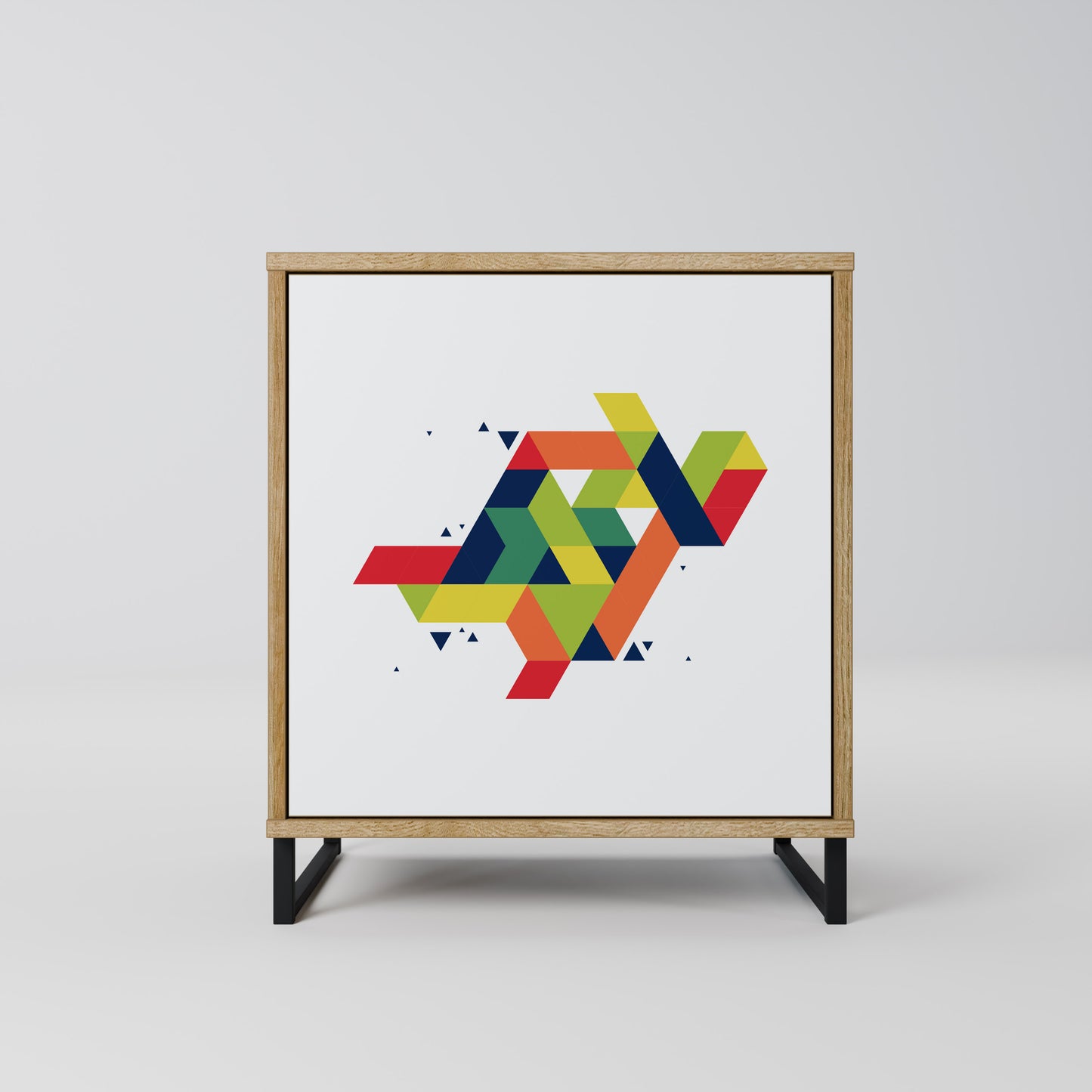 Credenza FUTURE SIGN a 1 anta effetto rovere