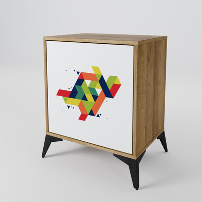 Credenza FUTURE SIGN a 1 anta effetto rovere