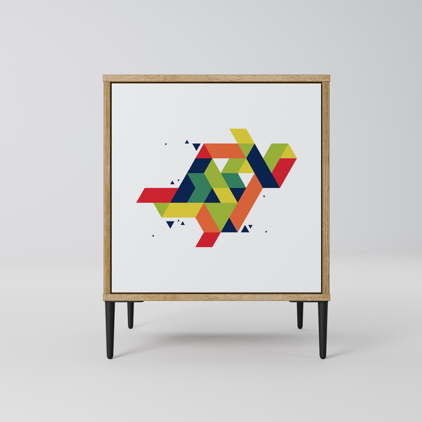 Credenza FUTURE SIGN a 1 anta effetto rovere