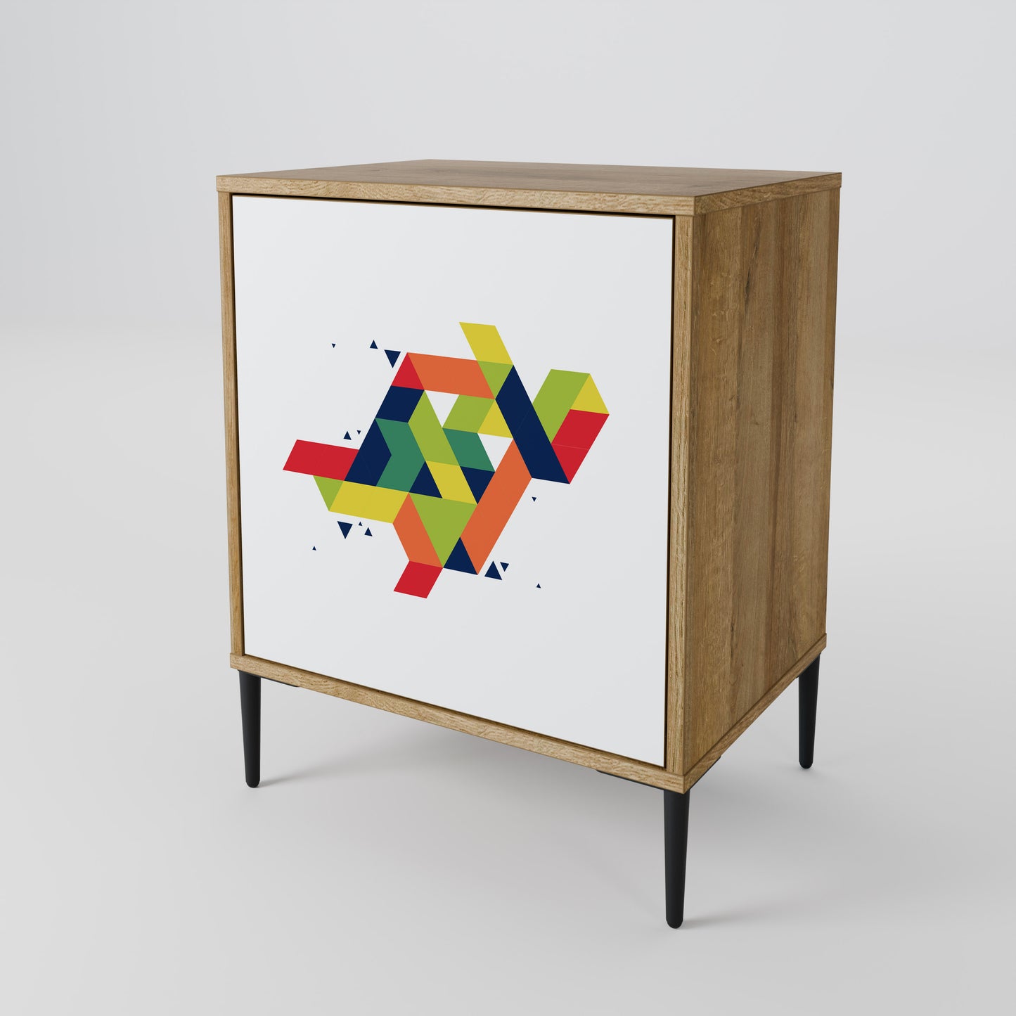 Credenza FUTURE SIGN a 1 anta effetto rovere