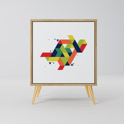 Credenza FUTURE SIGN a 1 anta effetto rovere