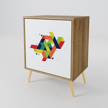 Credenza FUTURE SIGN a 1 anta effetto rovere