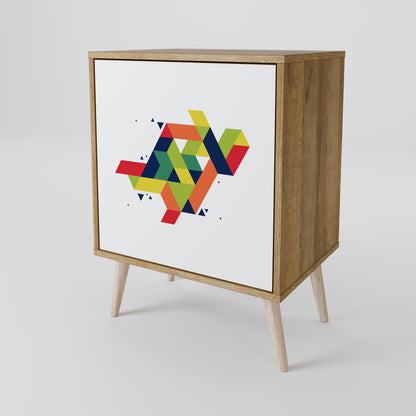 Credenza FUTURE SIGN a 1 anta effetto rovere