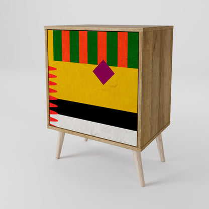 Credenza VIVID ART a 1 anta effetto rovere