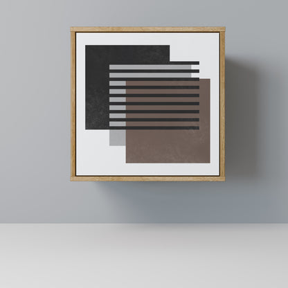 Credenza SHADOW SYNCHRONY a 1 anta effetto rovere