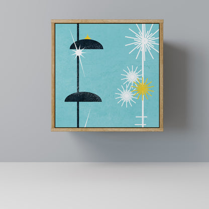 Credenza PATHS TO HAPPINESS a 1 anta effetto rovere