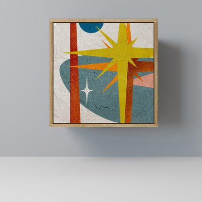 Credenza a 1 anta INTERSTELLAR VIBES effetto rovere