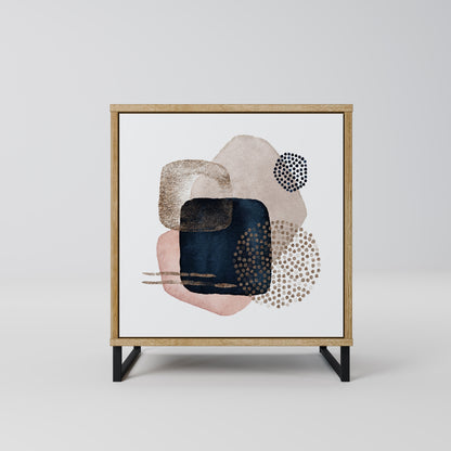 COLORFUL SHAPES 1-Door Sideboard in Oak Effect