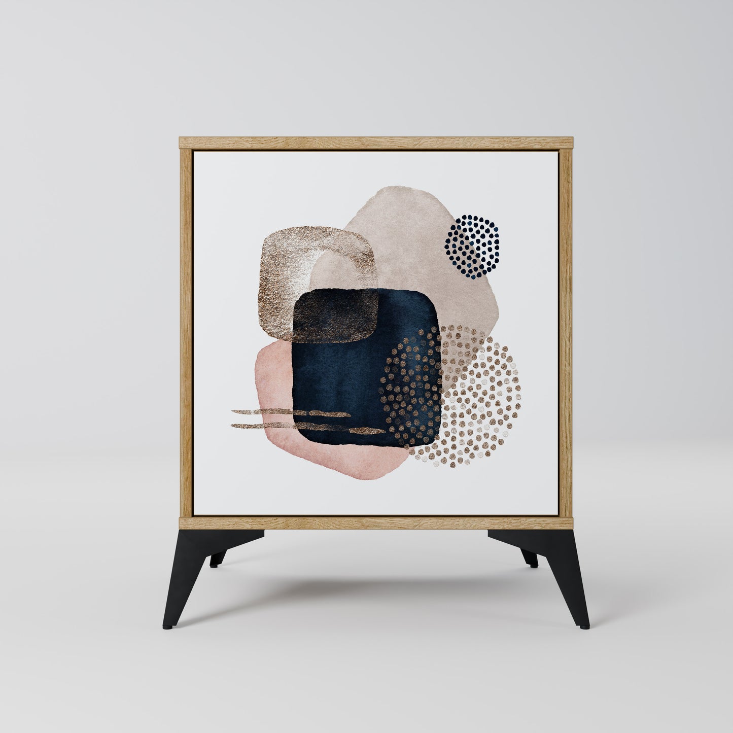 COLORFUL SHAPES 1-Door Sideboard in Oak Effect