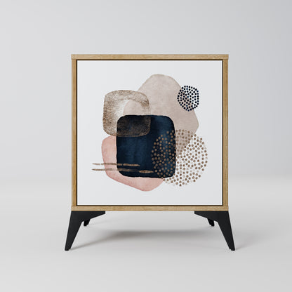 COLORFUL SHAPES 1-Door Sideboard in Oak Effect