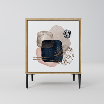 COLORFUL SHAPES 1-Door Sideboard in Oak Effect